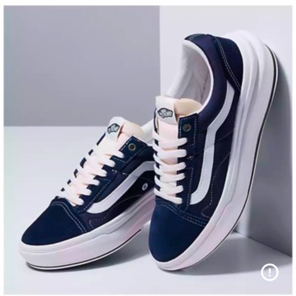 Vans Old School Overt Navy White M 9 Women's 10.5 New